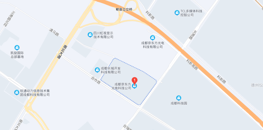 成都京東方直聘網地址地圖